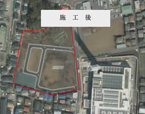 土地区画整理事業施工後