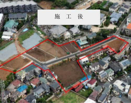 土地区画整理事業施工後